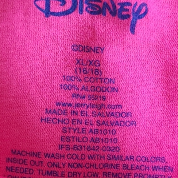 Disney Characters Mickey, Minnie, Goofy, Pluto 2020 Pink T-Shirt Size XL - Picture 5 of 5